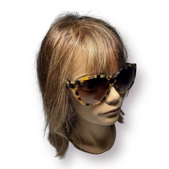 Coach HC8122 Oversized Tortoise Sunglasses Brown Gradient Lenses w/ Case 135mm - Picture 10 of 11